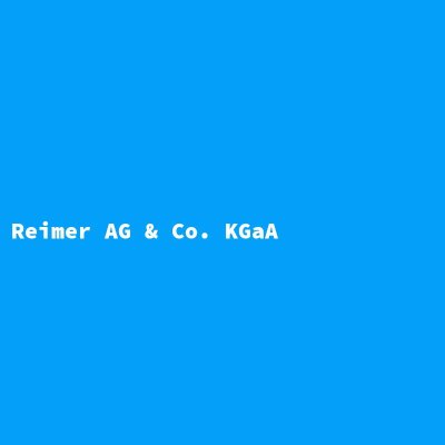 Hersteller: Reimer AG &amp; Co. KGaA