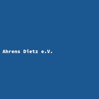 Hersteller: Ahrens Dietz e.V.