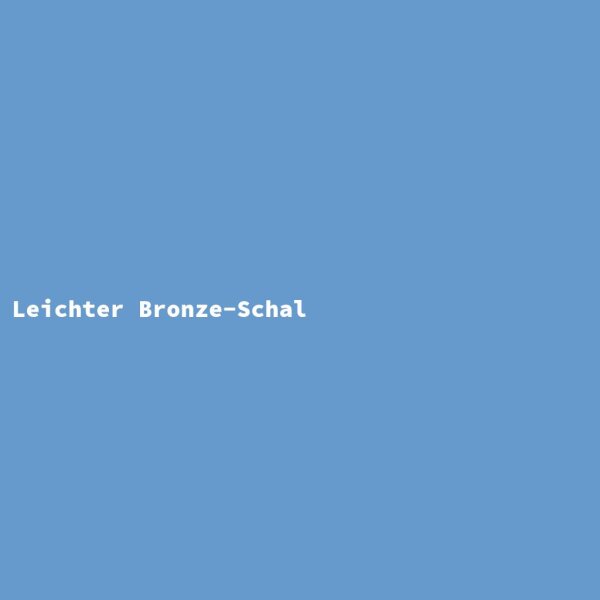 Leichter Bronze-Schal