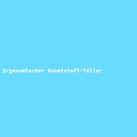 Ergonomischer Kunststoff-Teller