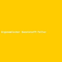 Ergonomischer Kunststoff-Teller