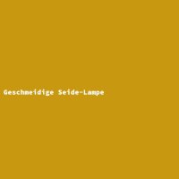 Geschmeidige Seide-Lampe