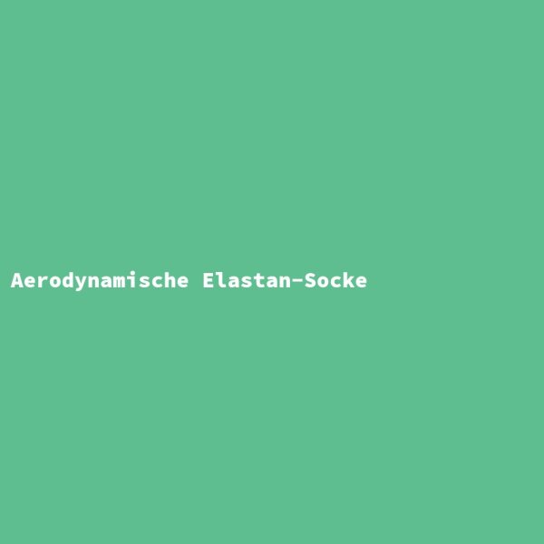 Aerodynamische Elastan-Socke